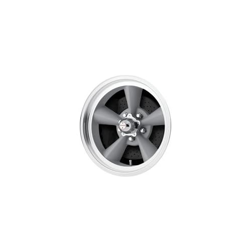 15x5.0 American Racing Custom Wheels TT O Wheel -6mm 5x114.3 SILVER - Image 6