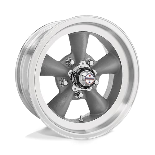 American Racing Vintage VN105 TORQ THRUST D 15X7 5X4.75 3.76-6mm TORQ THRUST GRAY MACHINED LIP - VN1055761US - Image 3