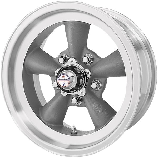 American Racing Vintage VN105 TORQ THRUST D 15X7 5X5.0 3.76-6mm TORQ THRUST GRAY MACHINED LIP - VN1055773US - Image 3