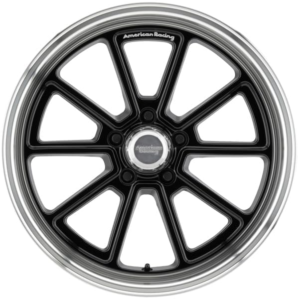 American Racing Vintage VN510 DRAFT 18X8 5X4.5 4.5 0mm GLOSS BLACK DIAMOND CUT LIP - VN51088012300 - Image 4