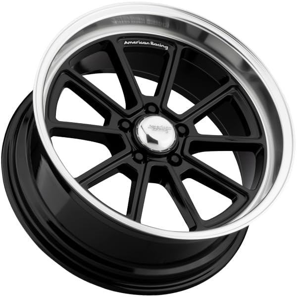 American Racing Vintage VN510 DRAFT 18X8 5X4.5 4.5 0mm GLOSS BLACK DIAMOND CUT LIP - VN51088012300 - Image 5