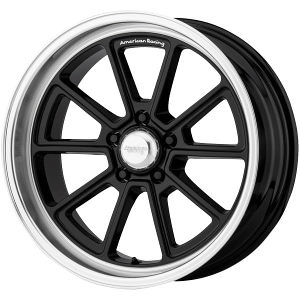 American Racing Vintage VN510 DRAFT 18X8 5X4.5 4.5 0mm GLOSS BLACK DIAMOND CUT LIP - VN51088012300 - Image 6