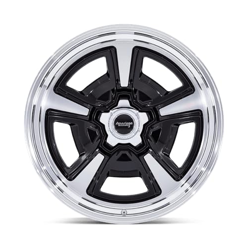 American Racing Vintage VN517 MARAUDER 18X8 5X5.5 4.5 0mm GLOSS BLACK MACHINED W/DIAMOND CUT LIP - VN517BD18808500 - Image 5