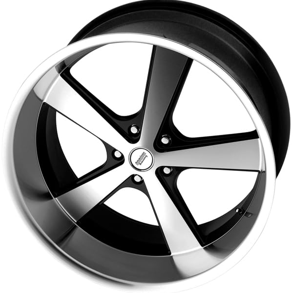 American Racing Vintage VN701 NOVA 20X10 5X5.0 6.21 18mm GLOSS BLACK MACHINED - VN70121050318 - Image 3